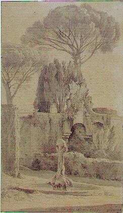 Le jardin de la villa Mattei à Rome - Joseph Vernet (1714-1789)